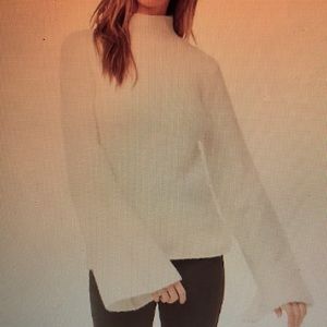 Cream Brushed Knit Sweater